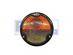 фонарь передний (круглый оранжевый с белым, герметичная конструкция) ОСВАР ПФ133АБ