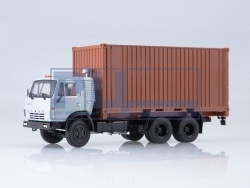 игрушка-масштабная модель KAMAZ-53212 с 20-футовым контейнером в мягкой упаковке 777.101999